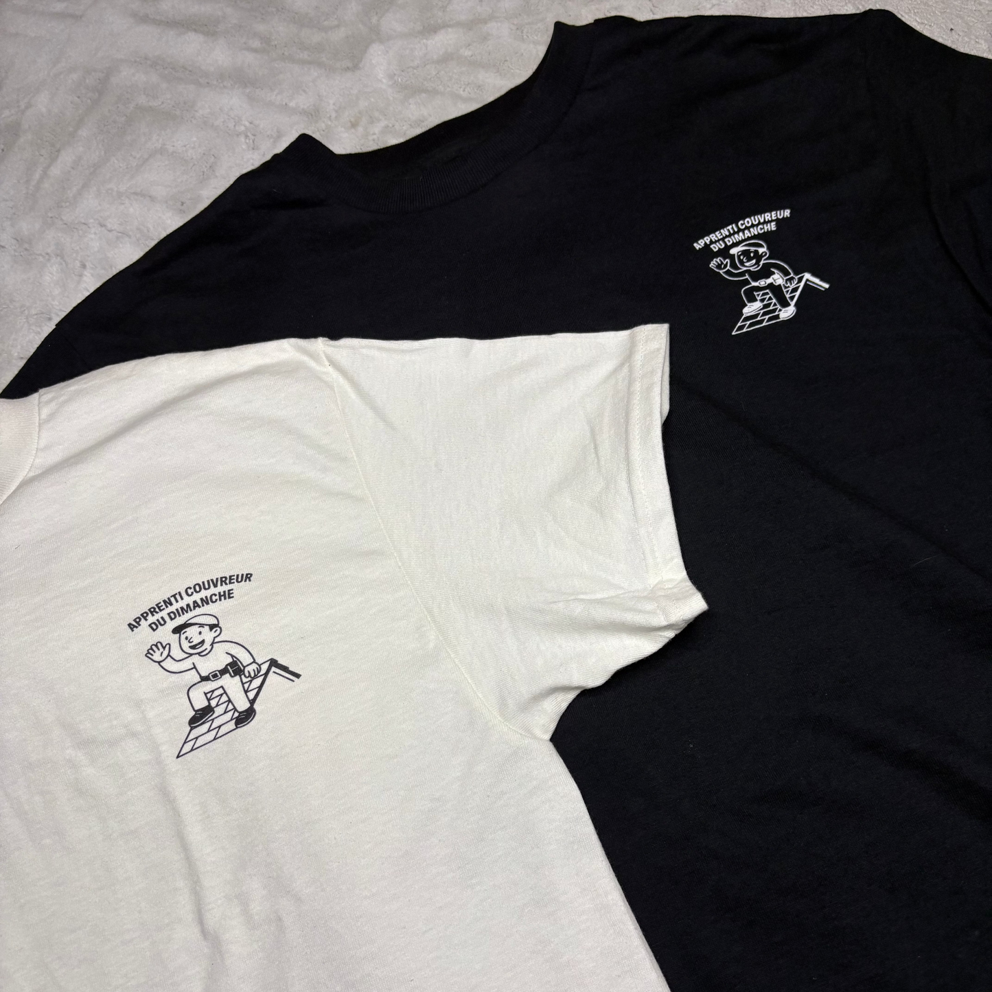 T-shirt "apprenti couvreur du dimanche"