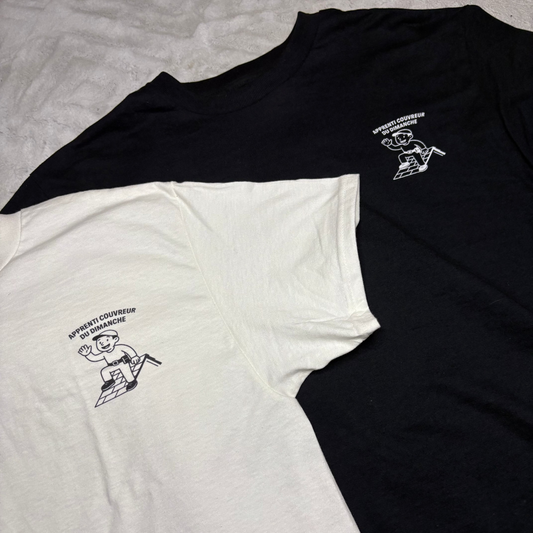T-shirt "apprenti couvreur du dimanche"